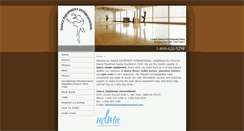 Desktop Screenshot of danceequipmentintl.com