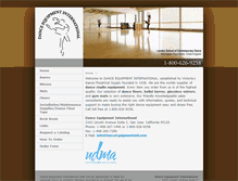 Tablet Screenshot of danceequipmentintl.com
